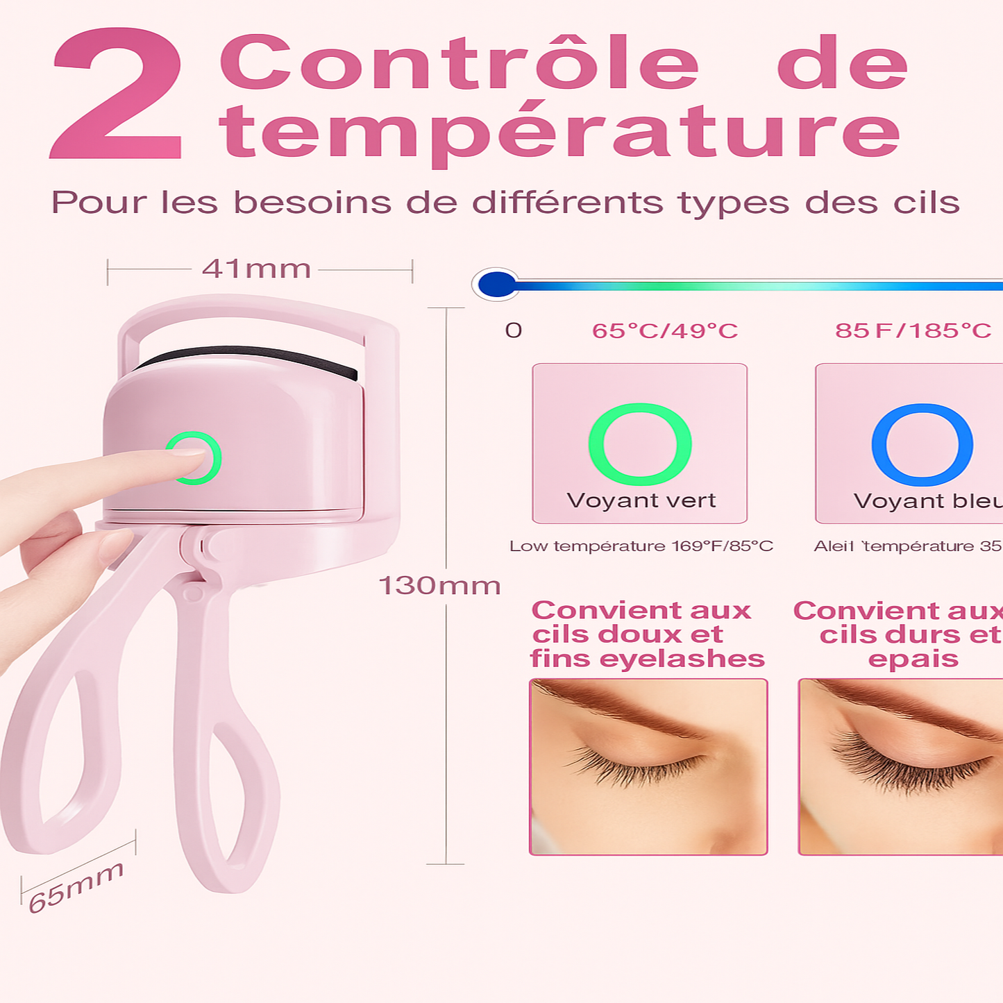 LuxCurls Recourbe-cils Électrique