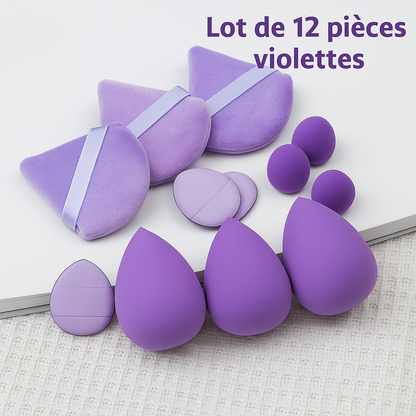 Collection de Houppettes Mauves