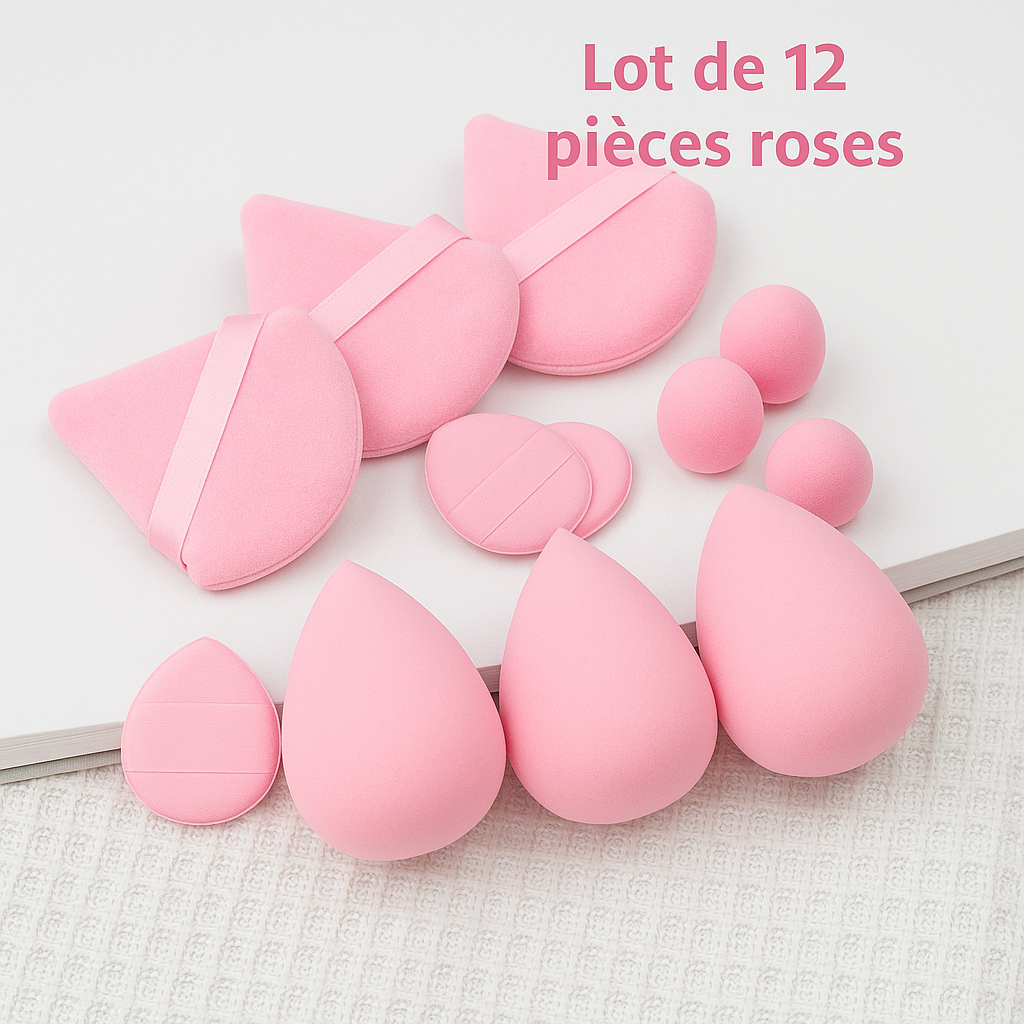 Collection de Houppettes Mauves