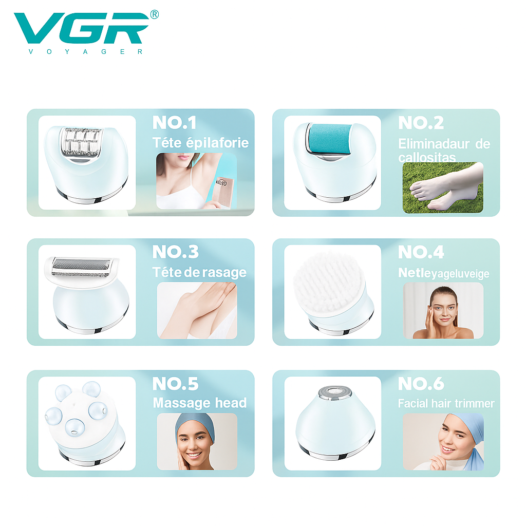 Épilateur Électrique Douceur Féminine