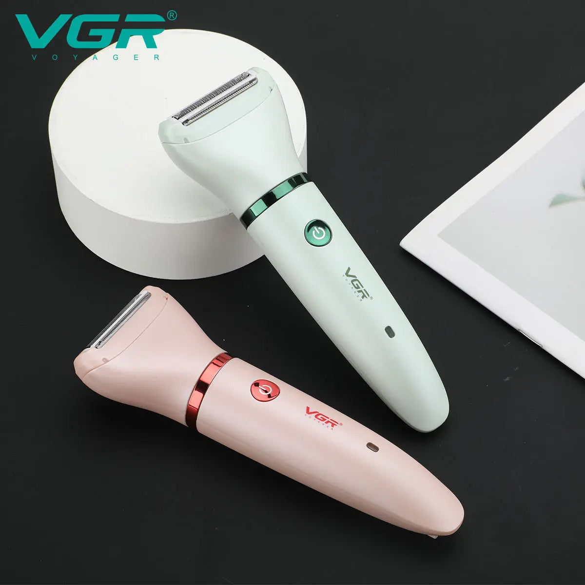 VGR 735 3-in-1 Hair Removal Device for Women, Shaver for Removing Scars, Electric Rechargeable Professional Hair Trimmer